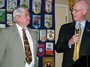 Jack Moran receives his 6th Paul Harris Fellow Award from President Jeff Anthony.